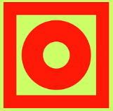 Знак  100*100мм пленка, Кнопка включения систем пожарной автоматики,  ГОСТ  12.4.026-2015