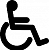 Знак 150*150мм, пленка, инвалидная коляска
