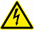 Знак   50*50мм, пленка,  опасность поражения электрическим током,   ГОСТ 12.4.026-2015